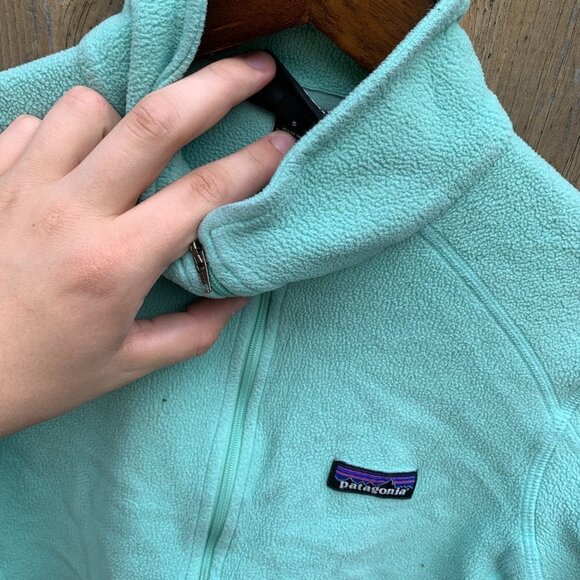 Vintage Patagonia Half Zip Fleece Sweater Small Blue - Picture 3 of 4